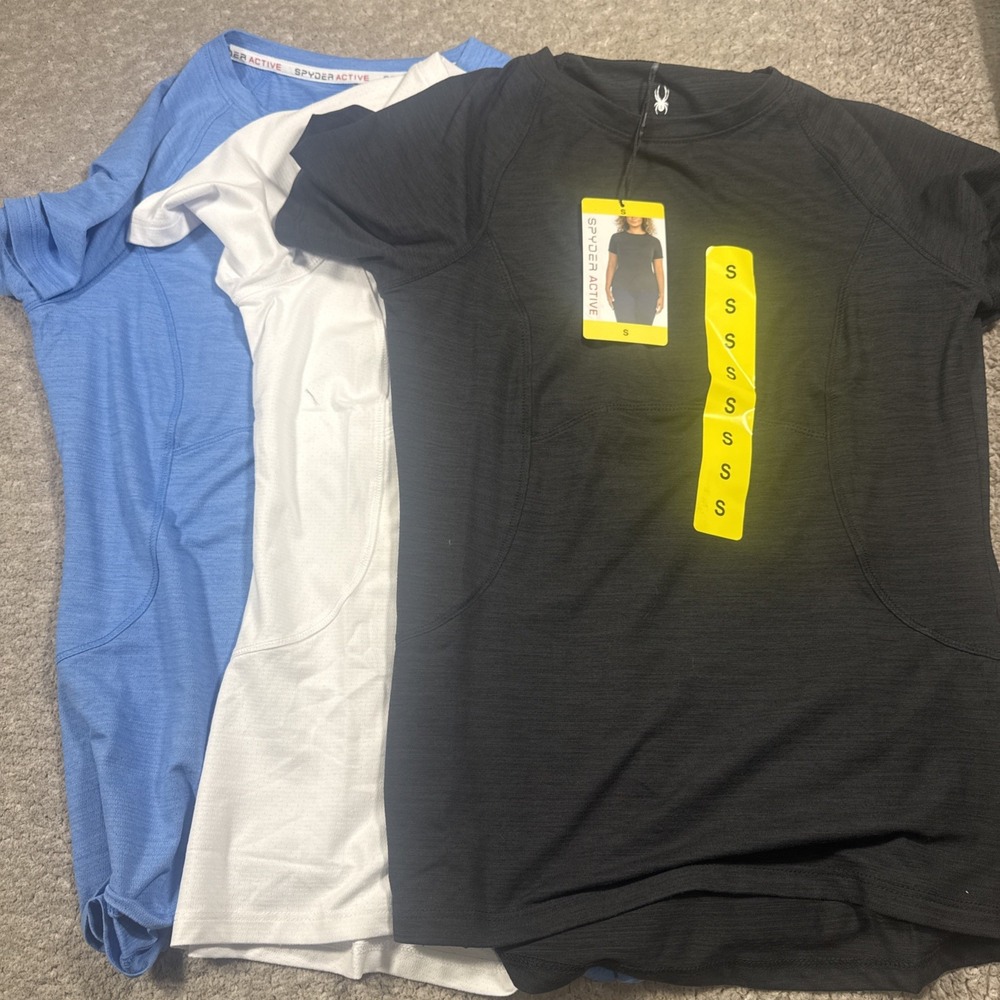 Spyder Women's performance Short Sleeve Active Tees size S bundle of 3 NWT